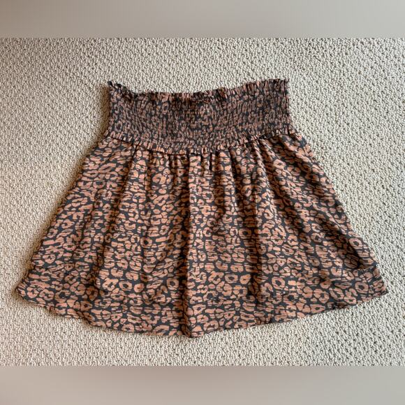 Rails Leopard Print Mini Skirt - Brown and Black - Picture 3 of 10